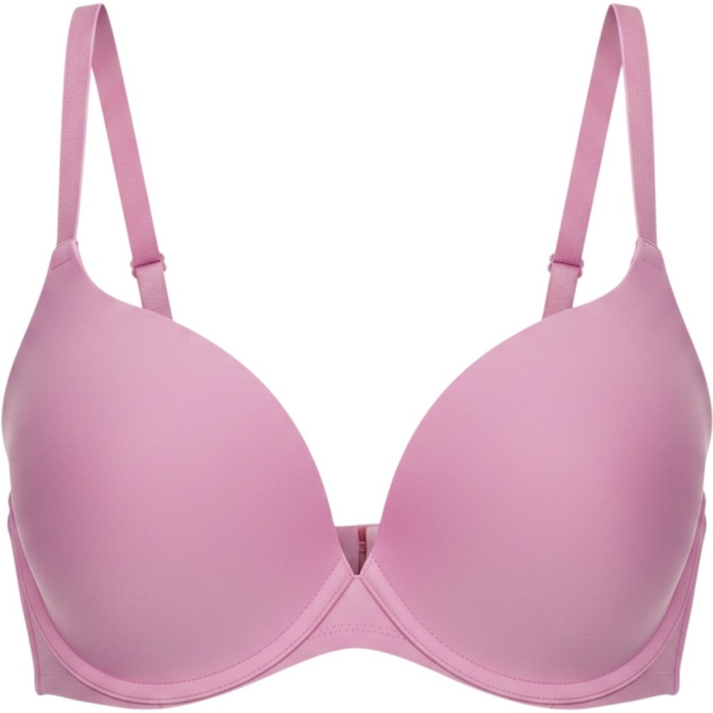 Victoria's Secret Pink Push-Up Bra 34D Front Close T-Back Strappy Demi NWOT‎